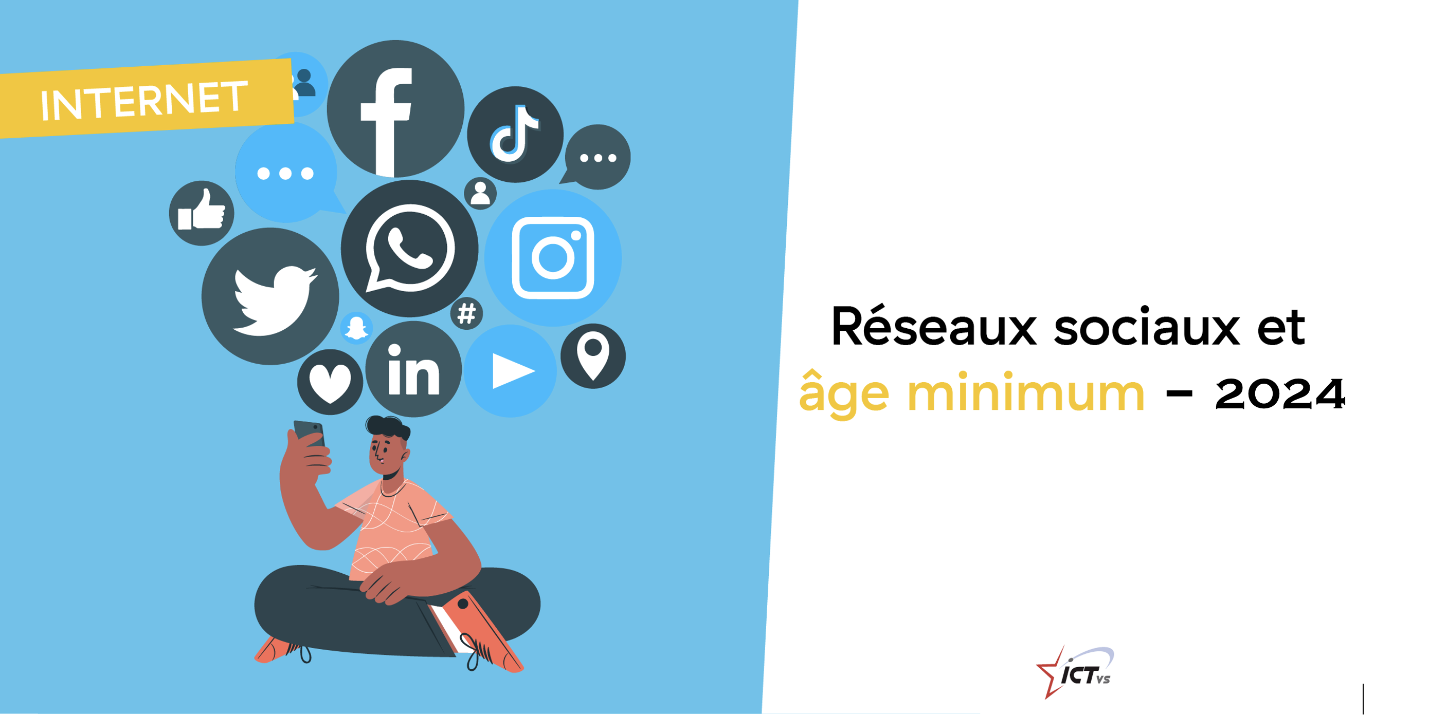 Âge minimum des réseaux sociaux 2024