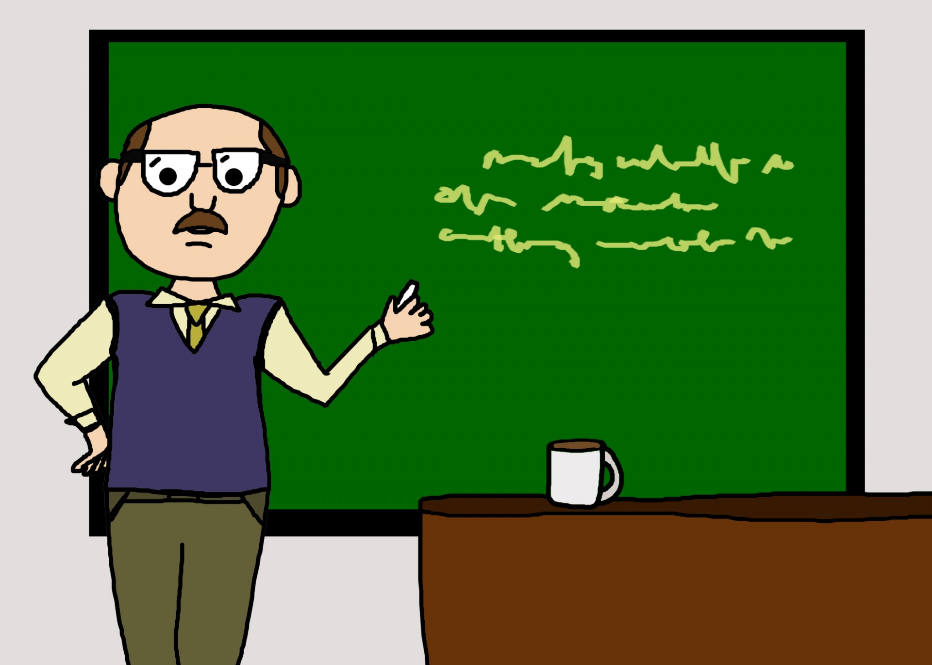 male teacher cartoon